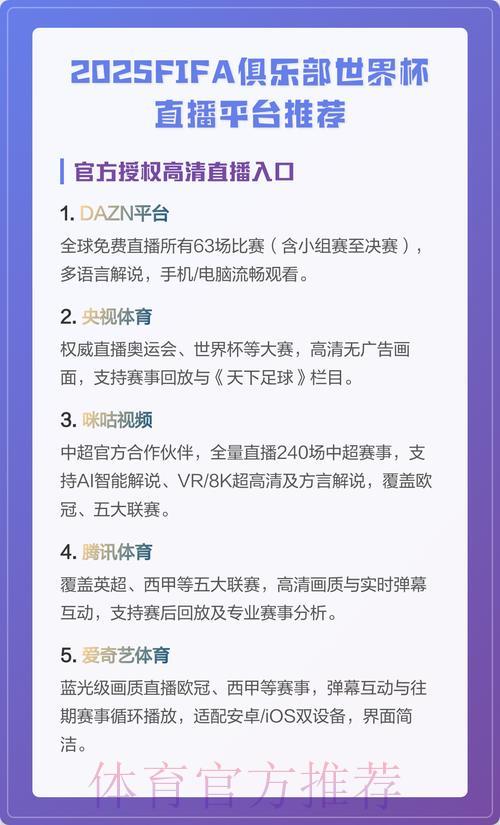 世界杯赛事直播官方平台