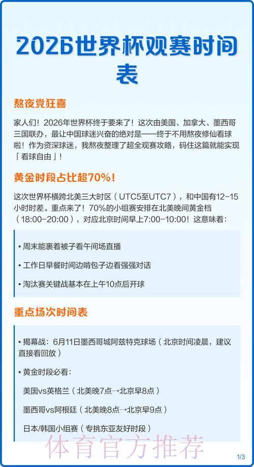 2026世界杯高清直播零延迟全程观赛攻略